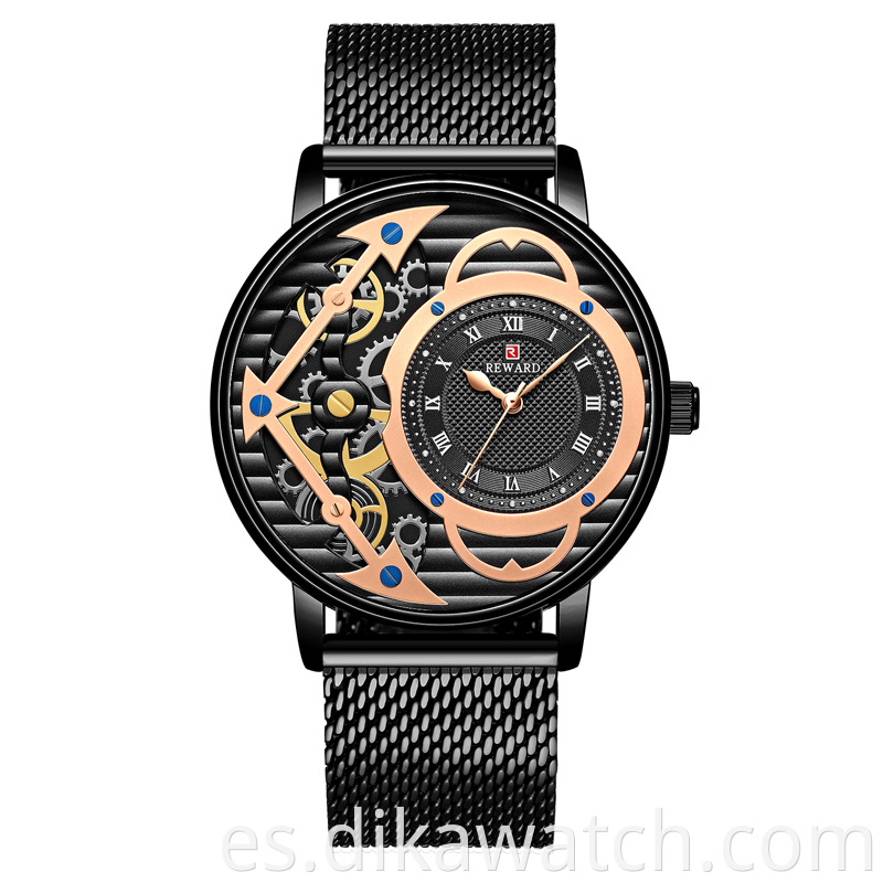 RECOMPENSA Reloj para hombre RD62003M Reloj mecánico automático para hombre de alta calidad Relojes impermeables casuales Relojes de pulsera para hombre